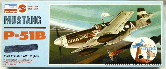 Monogram 1/48 Mustang P-51B Ding Hao - Blue Box Issue, 6806 plastic model kit